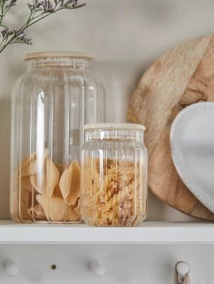 Stacey Solomon Clear Glass Canister Home at ASDA
