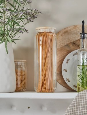 Stacey Solomon Clear Glass Canister Home at ASDA