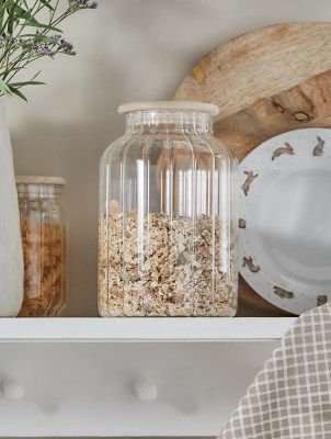 Stacey Solomon Clear Glass Canister Home at ASDA