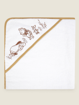 Disney Winnie the Pooh Hooded Towel Baby at ASDA