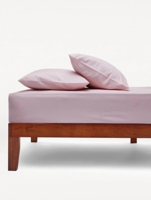 Light Pink Extra Deep Fitted Sheet Home at ASDA