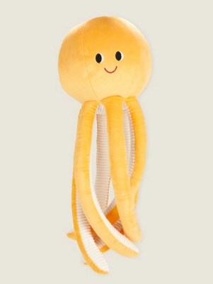 Yellow Octopus Cushion Home at ASDA