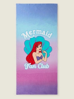 Disney Little Mermaid Printed Cotton Towel Home at ASDA