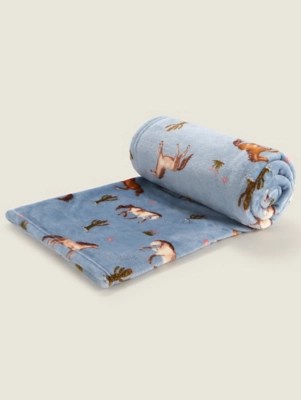 Blue Horse SuperSoft Throw Home at ASDA