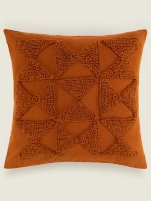 Tufted Triangular Block Cushion Home at ASDA