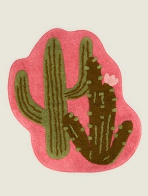 Green CactusShaped Bath Mat Home at ASDA