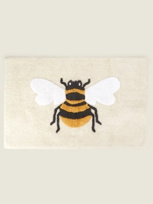 Natural Bee Bath Mat Home at ASDA