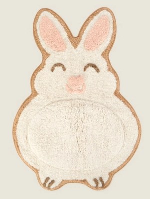 Natural BunnyShaped Bath Mat Home at ASDA