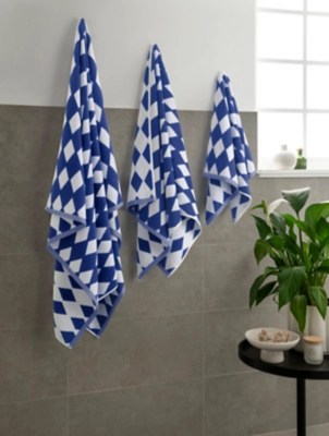 Blue Harlequin Towel Range Home at ASDA
