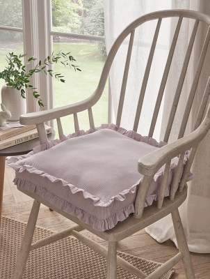 Stacey Solomon Striped Ruffle Seat Cushion Pad Home at ASDA