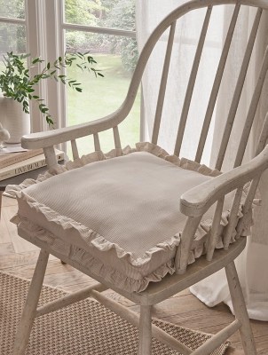 Stacey Solomon Striped Ruffle Seat Cushion Pad Home at ASDA