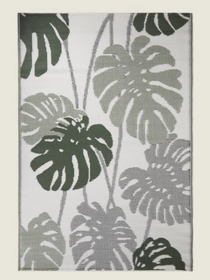 Green Leaf Indoor & Outdoor Rug Home at ASDA