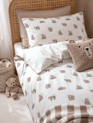 Stacey Solomon Bears Reversible Duvet Set Home at ASDA
