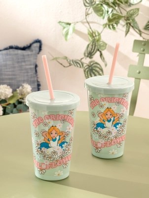 Alice in Wonderland Tumblers Set of 2 Outdoor & Garden at ASDA