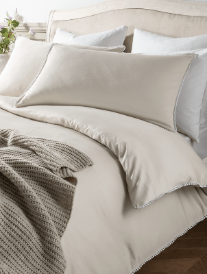 Stacey Solomon Oatmeal Bobble Edge Duvet Set Home at ASDA