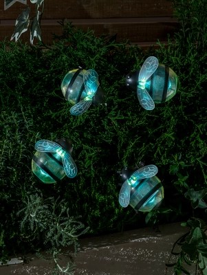 Bee Lights Set of 4 Outdoor & Garden at ASDA