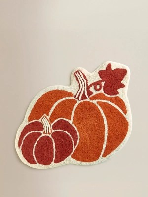 Pumpkin Duo Bath Mat Home at ASDA