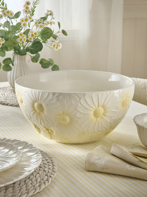 Stacey Solomon Yellow & White Daisy Ceramic Mixing Bowl Home
