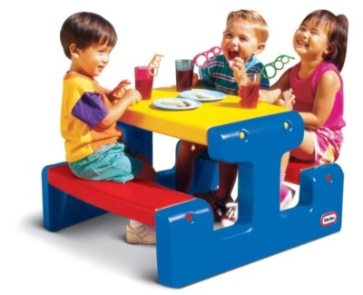 Little Tikes Junior Picnic Table Multi Colour Kids at ASDA