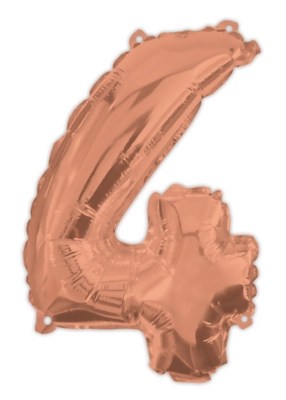 Rose Gold 95cm Number Helium Balloon No 4 Toys & Character