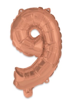 Rose Gold 95cm Number Helium Balloon No 9 Toys & Character