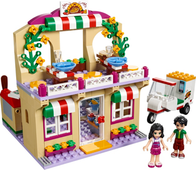 LEGO Friends Heartlake Pizzeria 41311 Kids at ASDA