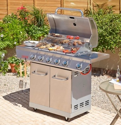 Nexgrill Evolution Infrared Plus 5 Burner & Side Gas Grill Home