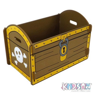 Kidsaw Pirate Treasure Chest Toy Box Furniture at ASDA