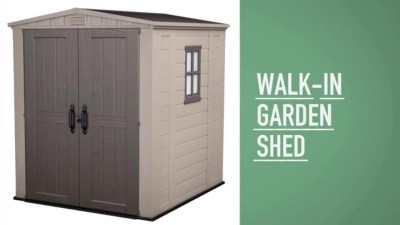 Keter Factor 6 x 6ft Outdoor Apex Garden Storage Shed Brown Outdoor