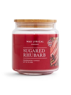 Medium Wax Lyrical Candle Sugared Rhubarb Home at ASDA