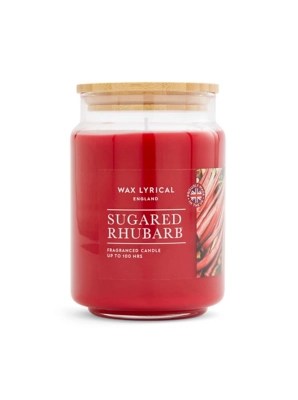 Large Candle Sugared Rhubarb Home at ASDA