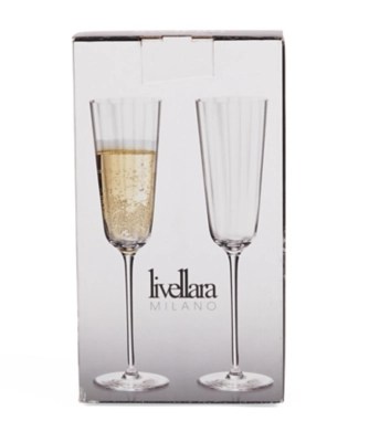 Livellara Champagne Flutes Set of 2 Home at ASDA