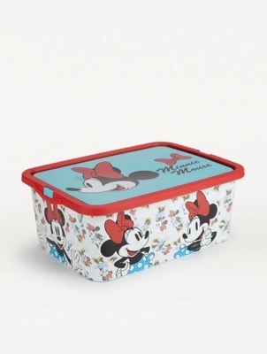 Disney Minnie Mouse Plastic Storage Box 13L Home at ASDA