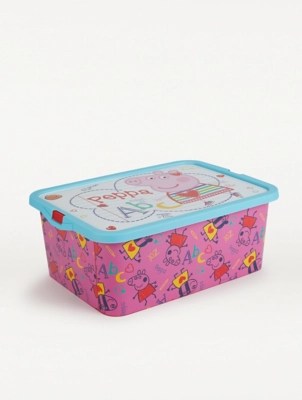 Peppa Pig Plastic Storage Box 13L Home at ASDA
