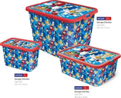 Sonic the Hedgehog Storage Boxes Home at ASDA
