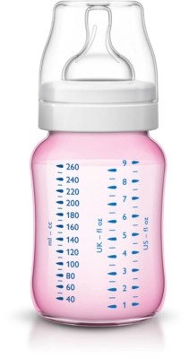 Avent Classic+ 9oz/260ml Pink Bottles 2 Pack Baby at ASDA