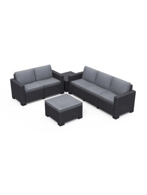 Keter California 3 and 2 Seater Sofas Outdoor Garden Furniture Lounge