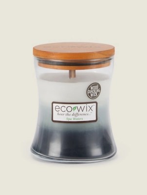 Eco Wix Spa Waters Large Wooden Wick Candle Home at ASDA
