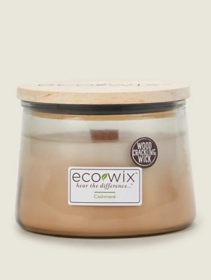 Eco Wix Ombre Natural Cashmere Large Jar Candle Home at ASDA