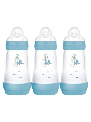 Mam Anti Colic 260Ml Bottle 3Pk Boy Baby at ASDA