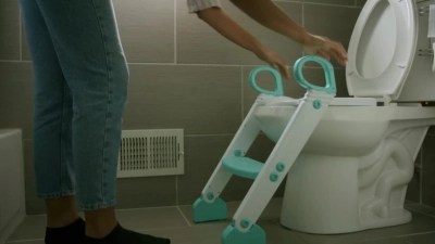 Dreambaby StepUp Toilet Trainer Aqua/White Baby at ASDA