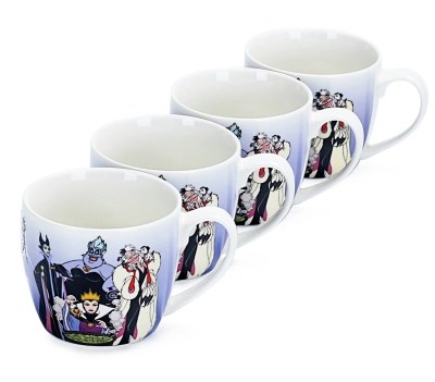 Disney Villains Mugs Set of 4 at ASDA