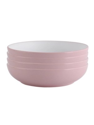 Pink Two Tone Pasta Bowl Set of 4 at ASDA