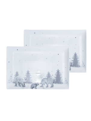 Winter Wonderland Serving Platter Set of 2 at ASDA