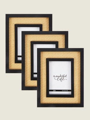 Natural RattanEffect Frame Set of 3 at ASDA