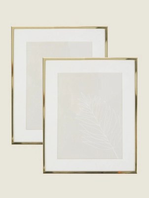 GoldTone Slim Photo Frame 7x5 Inch Set of 2 at ASDA