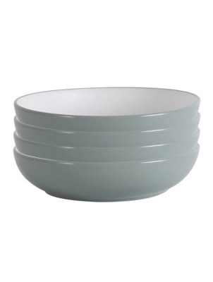 Green TwoTone Pasta Bowl Set of 4 at ASDA