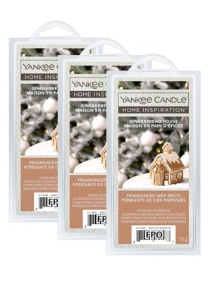 Yankee Candle Home Inspiration Gingerbread House Wax Melts Set of 3