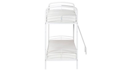 Metal Detachable Bunk Bed White Kids Beds at ASDA
