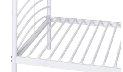 Metal Detachable Bunk Bed White Kids Beds at ASDA